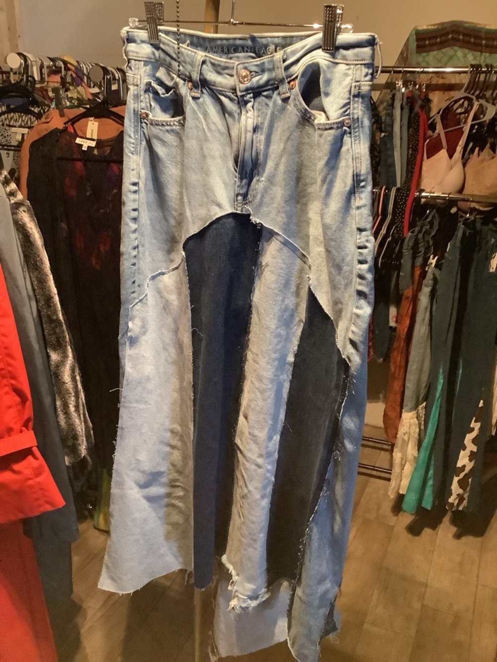 Light Wash Denim Jeans - Blue